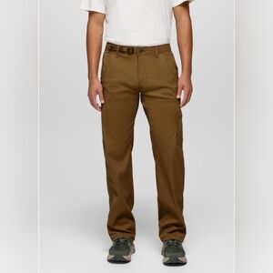 Men's prAna Stretch Zion Slim Fit Pants 36x30 Brown Hiking Climbing Outdoor